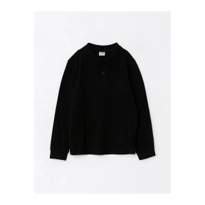 Polo Yaka Basic Uzun Kollu Erkek Çocuk Tişört