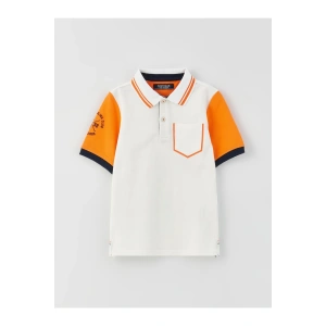 Polo Yaka Baskılı Kısa Kollu Erkek Çocuk Tişört