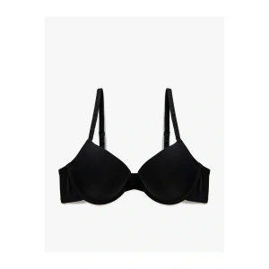 Push Up Sütyen Destekli Balenli Kaplı Dolgulu Çıkarılabilir Askılı