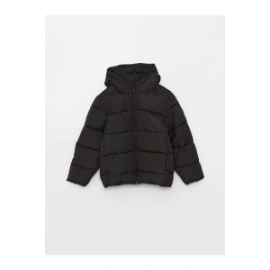 Rahat Kalıp Kapüşonlu Erkek Çocuk Şişme Mont