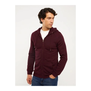 Rahat Kalıp Kapüşonlu Erkek Spor Hırka