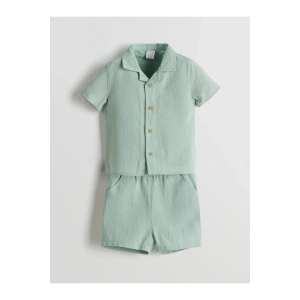 Resort Yaka Erkek Bebek Gömlek Ve Şort 2li
