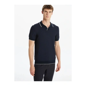 SOUTHBLUE Lacivert Polo Yaka Kısa Kollu Erkek Triko Kazak