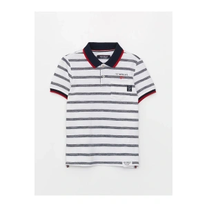 Southblue Polo Yaka Çizgili Kısa Kollu Erkek Çocuk Tişört