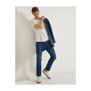 Straight Fit Kot Pantolon - Mark Jean - Indigo