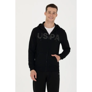 U.S. POLO ERKEK KAPİŞONLU SPOR SWEATSHIRT G081SZ082.000.1639014 GAREN 046 SİYAH 2XL
