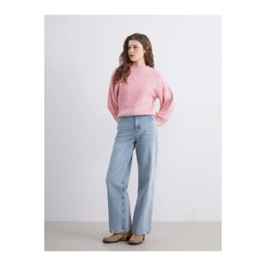 Wideleg Kadın Jean Pantolon