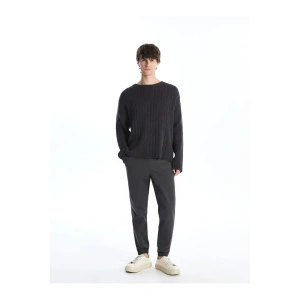 XSIDE Antrasit Standart Kalıp Gabardin Erkek Jogger Pantolon