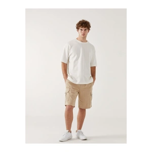 XSIDE Standart Kalıp Gabardin Erkek Kargo Şort