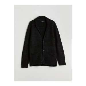 XSIDE Standart Kalıp V Yaka Erkek Triko Hırka