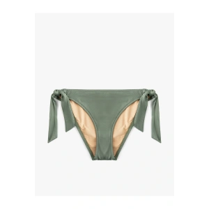 Yanları Bağlama Detaylı Parlak Bikini Altı