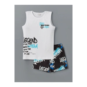 Yeni Sezon Bisiklet Yaka Erkek Cocuk Atlet ve Deniz Sortu - S5CY99Z4