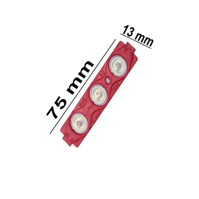 3 Ledli Parmak Led Modül 1.5w 2835 Smd Mercekli Beyaz,gün Işığı,mavi,kırmızı,yeşil 12v-5 Adettir