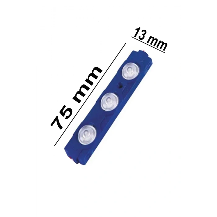 3 Ledli Parmak Led Modül 1.5w 2835 Smd Mercekli Beyaz,gün Işığı,mavi,kırmızı,yeşil 12v-5 Adettir