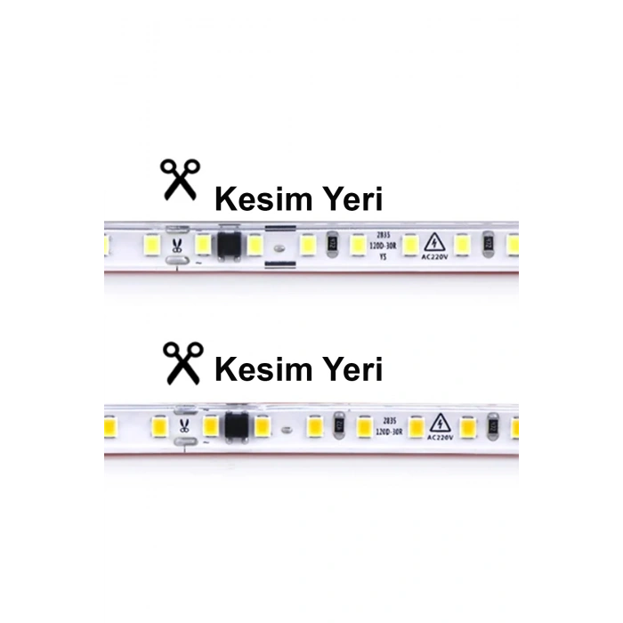 Hortum Esnek Şerit Led Beyaz ,mavi,günışığı,amber Rengi + 220v Fiş/2,3,4,5,10,15,20,25,50,100 Metre