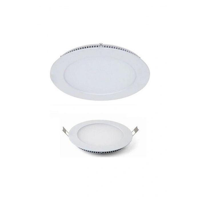 18w Tasarruflu Led Yuvarlak Beyaz Işık Sıva Altı Slim Panel Tavan Aydınlatma Armatürü-8 Adettir