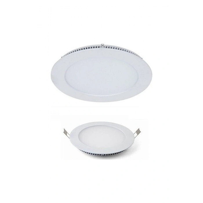18w Tasarruflu Led Yuvarlak Beyaz Işık Sıva Altı Slim Panel Tavan Aydınlatma Armatürü-10 Adettir