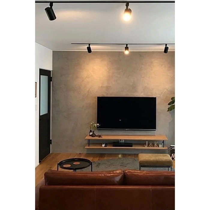 Led Siyah Kasa Gün Işığı 35w Raylı Spot / 6 Adet 2 Metre Ray