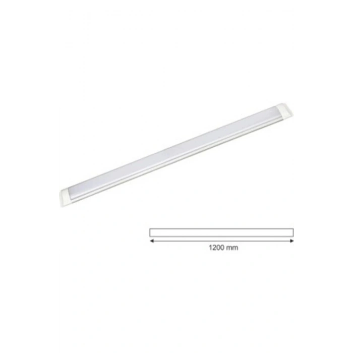 120 Cm 40 Watt Yatay Led Bant Armatür-trafolu Beyaz Işık-8 Adettir