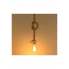 Rustik Jüt Halatlı Sarkıt Lamba Avize Retro Otantik Halat-100 Cm +ampül /1 Adet