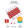 3 Ledli Parmak Led Modül 1.5w 2835 Smd Mercekli Beyaz,gün Işığı,mavi,kırmızı,yeşil 12v-5 Adettir