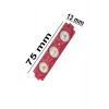 3 Ledli Parmak Led Modül 1.5w 2835 Smd Mercekli Beyaz,gün Işığı,mavi,kırmızı,yeşil 12v-5 Adettir