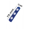 3 Ledli Parmak Led Modül 1.5w 2835 Smd Mercekli Beyaz,gün Işığı,mavi,kırmızı,yeşil 12v-5 Adettir
