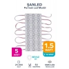 3 Ledli Parmak Led Modül 1.5w 2835 Smd Mercekli Beyaz,gün Işığı,mavi,kırmızı,yeşil 12v-5 Adettir