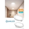 18w Tasarruflu Led Yuvarlak Beyaz Işık Sıva Altı Slim Panel Tavan Aydınlatma Armatürü-1 Adettir