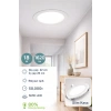 18w Tasarruflu Led Yuvarlak Beyaz Işık Sıva Altı Slim Panel Tavan Aydınlatma Armatürü-1 Adettir