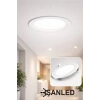 18w Tasarruflu Led Yuvarlak Beyaz Işık Sıva Altı Slim Panel Tavan Aydınlatma Armatürü-1 Adettir