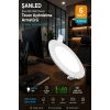 6w Tasarruflu Led Yuvarlak Beyaz Işık Sıva Altı Slim Panel Tavan Aydınlatma Armatürü-1 Adettir