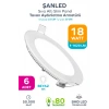 18w Tasarruflu Led Yuvarlak Beyaz Işık Sıva Altı Slim Panel Tavan Aydınlatma Armatürü-6 Adettir