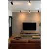 Led Siyah Kasa Gün Işığı 35w Raylı Spot 8 Adet 2 M Ray