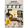 Led Siyah Kasa Gün Işığı 35w Raylı Spot / 3 Adet 1 Metre Ray