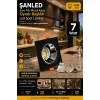 7w Sıva Altı Oynar Başlık Gu10 Kare Siyah Kasa Gün Işığı Led Spot Lamba -10 Adet