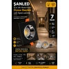 7w Sıva Altı Oynar Başlık Gu10 Kare Siyah Kasa Gün Işığı Led Spot Lamba -10 Adet