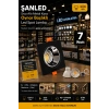 7w Sıva Altı Oynar Başlık Gu10 Kare Siyah Kasa Gün Işığı Led Spot Lamba-20 Adet