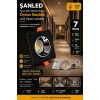 7w Sıva Altı Oynar Başlık Gu10 Kare Siyah Kasa Gün Işığı Led Spot Lamba -8 Adet