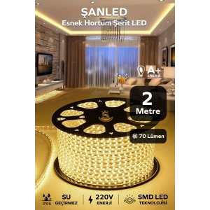 Hortum Esnek Şerit Led Beyaz ,mavi,günışığı,amber Rengi + 220v Fiş/2,3,4,5,10,15,20,25,50,100 Metre