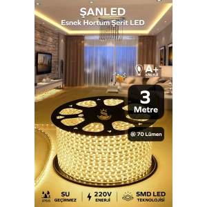Hortum Esnek Şerit Led Beyaz ,mavi,günışığı,amber Rengi + 220v Fiş/2,3,4,5,10,15,20,25,50,100 Metre