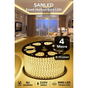 Hortum Esnek Şerit Led Beyaz ,mavi,günışığı,amber Rengi + 220v Fiş/2,3,4,5,10,15,20,25,50,100 Metre