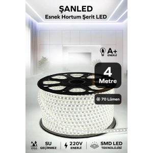 Hortum Esnek Şerit Led Beyaz ,mavi,günışığı,amber Rengi + 220v Fiş/2,3,4,5,10,15,20,25,50,100 Metre