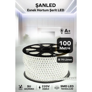 Hortum Esnek Şerit Led Beyaz ,mavi,günışığı,amber Rengi + 220v Fiş/2,3,4,5,10,15,20,25,50,100 Metre