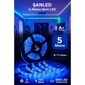 3 Çipli Iç Mekan Şerit Led Tüm Mekanlar-(trafosuz) 5,10,20,30,40,50,100m