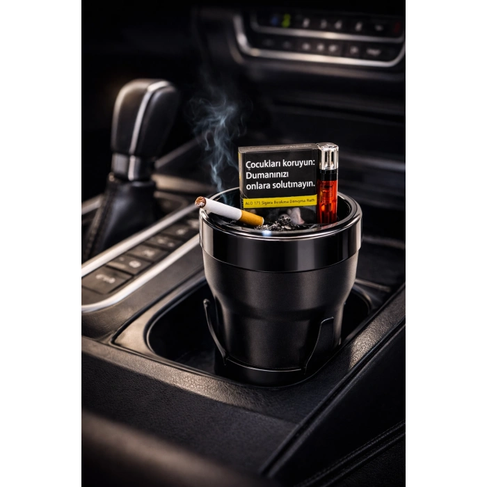 Toptan Araç İçi Küllük Trim Sesi Yapmaz Yeni Dizayn Stantlı