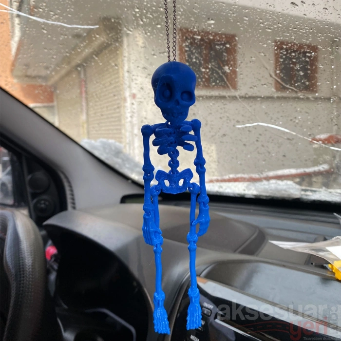 Toptan İskelet Ayna Süsü 3D Model Zincirli