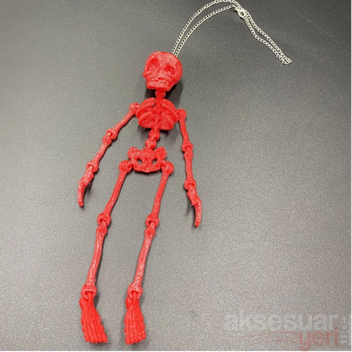 Toptan İskelet Ayna Süsü 3D Model Zincirli