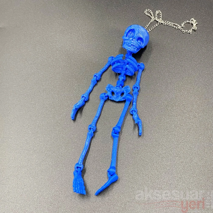 Toptan İskelet Ayna Süsü 3D Model Zincirli
