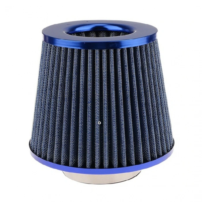 Toptan Spor Açık Hava Filtresi Geniş Tip Mavi Renk 7.6cm